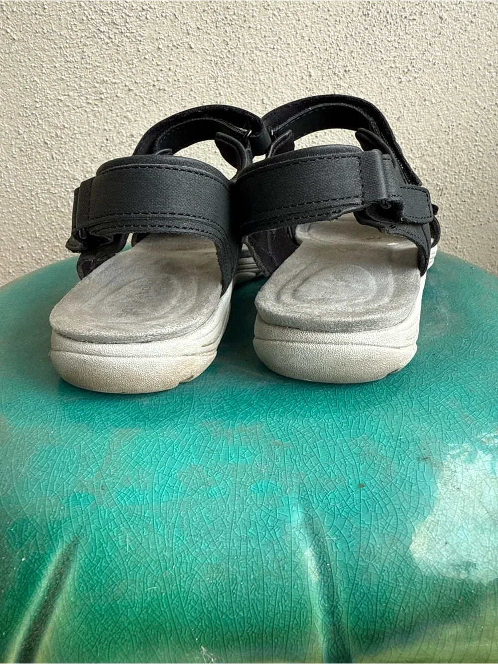 Woman’s Black Adjustable Sport Sandals